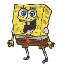 Nickelodeon Spongebob Iron-On Patch: Excited Spongebob Squarepants New Ship