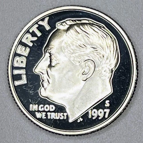 1997-S Silver Proof Roosevelt Dime .900 San Francisco Mint 90% Silver PR