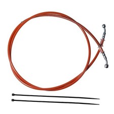 70''/175cm Braided Hydraulic Brake Hose Line Pipeline For 70 inches Orange