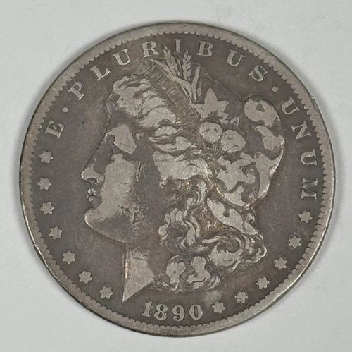 1890-CC MORGAN DOLLAR VG/F