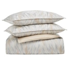 Hotel Collection Textured Chevron KING Duvet Cover 2 STANDARD Shams Set