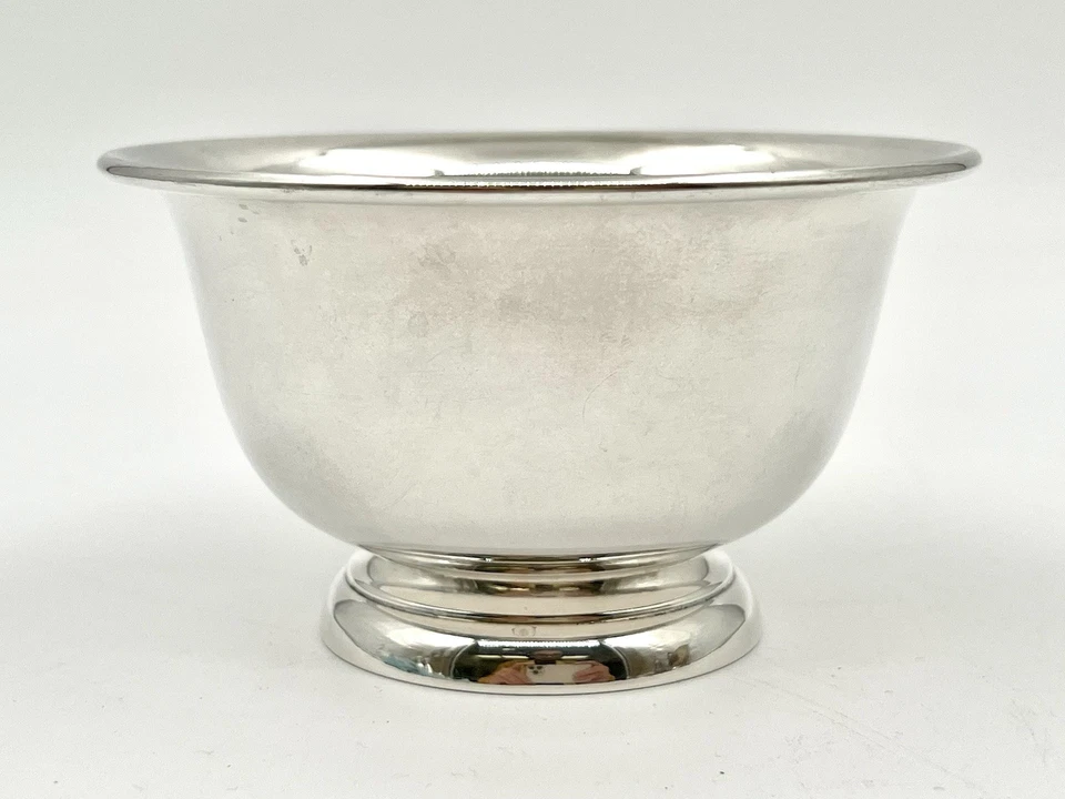 Kirk 925 纯银 2-1/2 英寸小脚酱碗 #175 - 单色 RGG — 第 3/4 张图片
