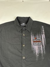 Formula F1 2010 Singapore Grand Prix Singtel 2XL Button Shirt Short Sleeve