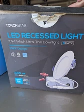 Torchstar led recessed light 6 pack 