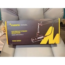 Maono PD100XLR Podcast Microphone Kit Boom Arm Bundle Studio Mic Streaming Setup