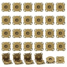 30 Sets Magnetic Snap Buttons 14mm Magnetic Button for Clothes Bags Purses