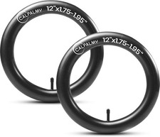 Heavy-Duty 12'' Kids Bike Inner Tubes - 2 Pack with Schrader Valve Comfort