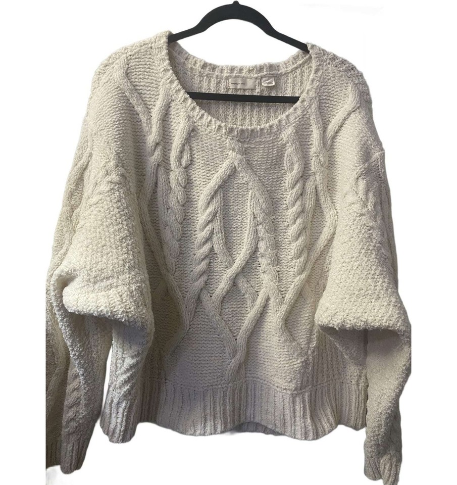 Sleeping On Snow Cable Knit Sweater Size L Good Condition #33388