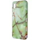 MyBat Premium Dual Layer Case for Motorola Moto E6 - Green Marble