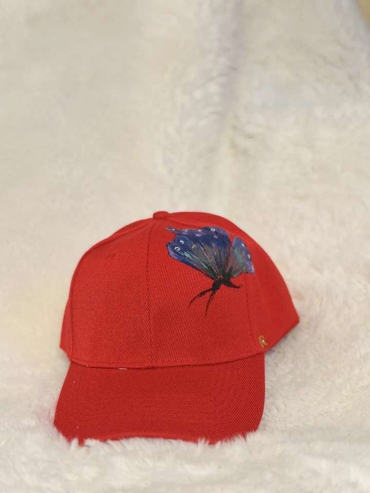 Sombrero pintado a mano en el sol regalo para unisex pintado por artista Foto 3 de 4