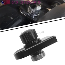 Black Rear Fender Seat Bolt Screw Tab Nut Cover For Harley XL Softail Touring