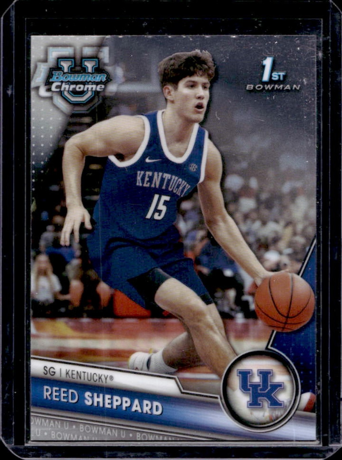 2023-24 Bowman Chrome U Reed Sheppard #45 Wildcats