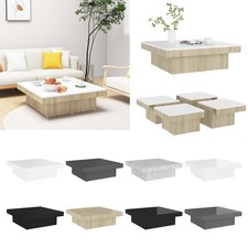 Modern Couchtisch Beistelltisch Wohnzimmer Kaffeetisch 90x90x28cm Spanplatte