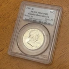 1957 D Franklin Silver Half Dollar Coin PCGS MS64 FBL Omaha Bank Hoard Toning