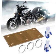 Titanium Pipe Shield with Gloves, 12" x 6" Exhaust Heat Shield, Two-layer