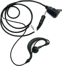 1pin 3.5mm S/P 4C Thread Two Way Radio Accessories Earpiece with PTT Mic... 