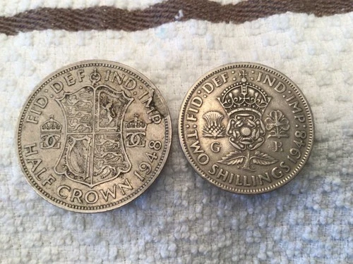 1948 George VI Half Crown — photo from the most recent tracked eBay sale
