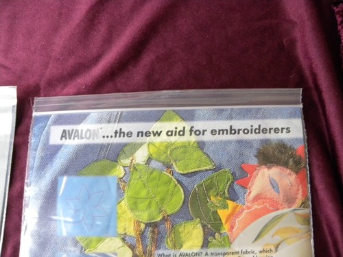 MAGIC EMBROIDERY With Avalon Water Soluble Embroidery Fabric Madeira 2 Pkg NEW - Picture 2 of 6