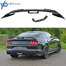 For Ford Mustang S550 GT Style 2015-2020 Glossy Black Rear Trunk Spoiler Wing