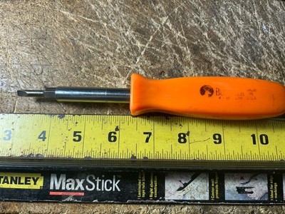 Buck Bros 4 In 1 Screwdriver With Orange Handle 