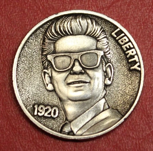HOBO Nickel Roy Orbison Made from a Real US Buffalo Nickel