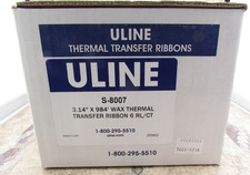 Uline S-8007 Industrial Thermal Transfer Ribbons - Wax, 3.14" x 984' For Zebra