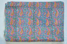 NO TARRIF CHARGES 100 ZK 223 Hand Block Print Fabric 100 Cotton 1 Yard