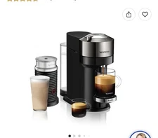 Nespresso Vertuo Next Deluxe by De’Longhi  Dark Grey with Milk Frother