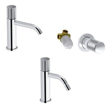 Miscelatore lavabo bidet e incasso doccia eletta tecno cromo