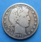 1913 S Barber Half Dollar