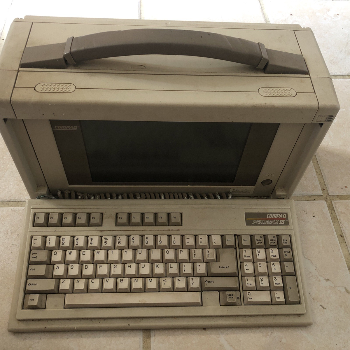 Vintage Compaq Portable III Computer Vintage for parts | eBay