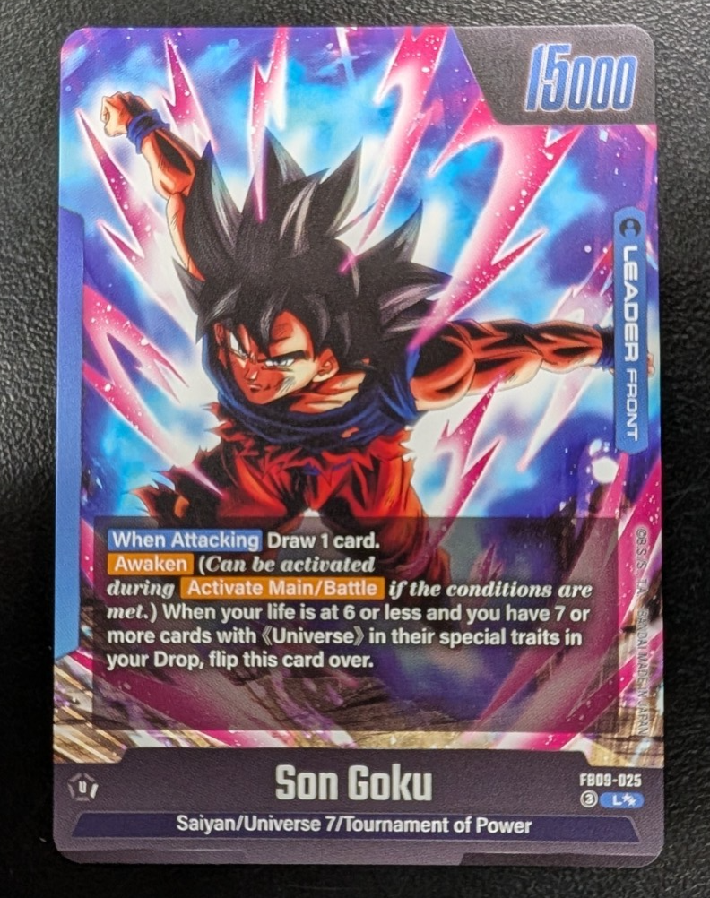 Son Goku FB09-025 Leader Super Alternate Art Dual Evolution Dragon