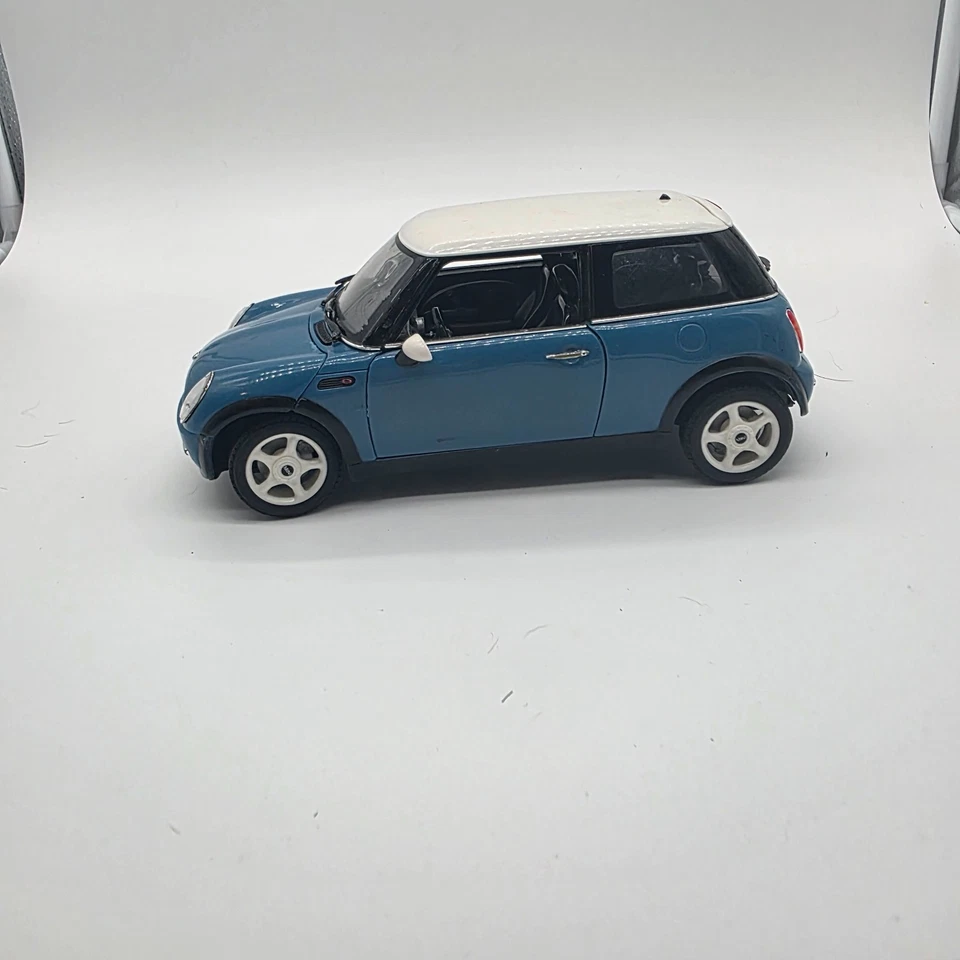 Coche de juguete modelo diecast Dickie Toys Mini Cooper S 1:28 azul Foto 3 de 4