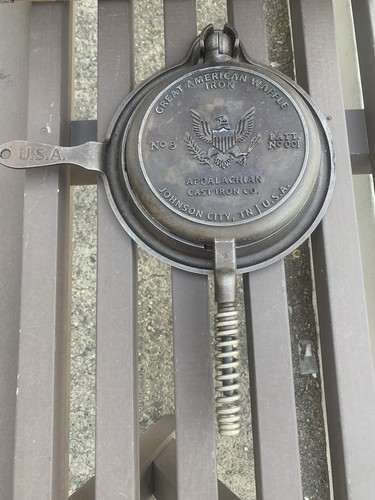 Great American Waffle Appalachian Cast Iron Stovetop Waffle Maker (Made In USA) - Picture 8 of 15