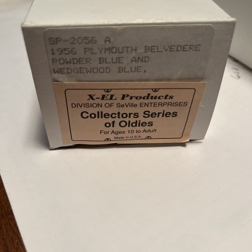 1956 Plymouth Belvedere Plastic Promo Model By Johan 1/25 Scale Powder Blue - Picture 12 of 12