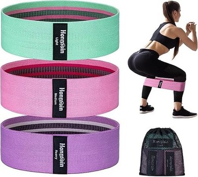 bandas de resistencia set elasticas gym ejercicio ejercitador de piernas gluteos