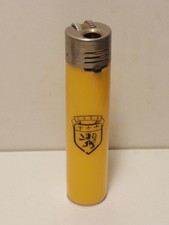 Briquet Poppell Club jaune, made in Holland, blason CdS8, vide de gaz