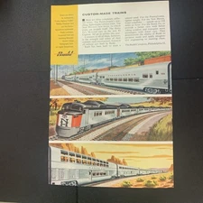 Vintage 1956 Budd Custom Made Trains Ad Advertisement 