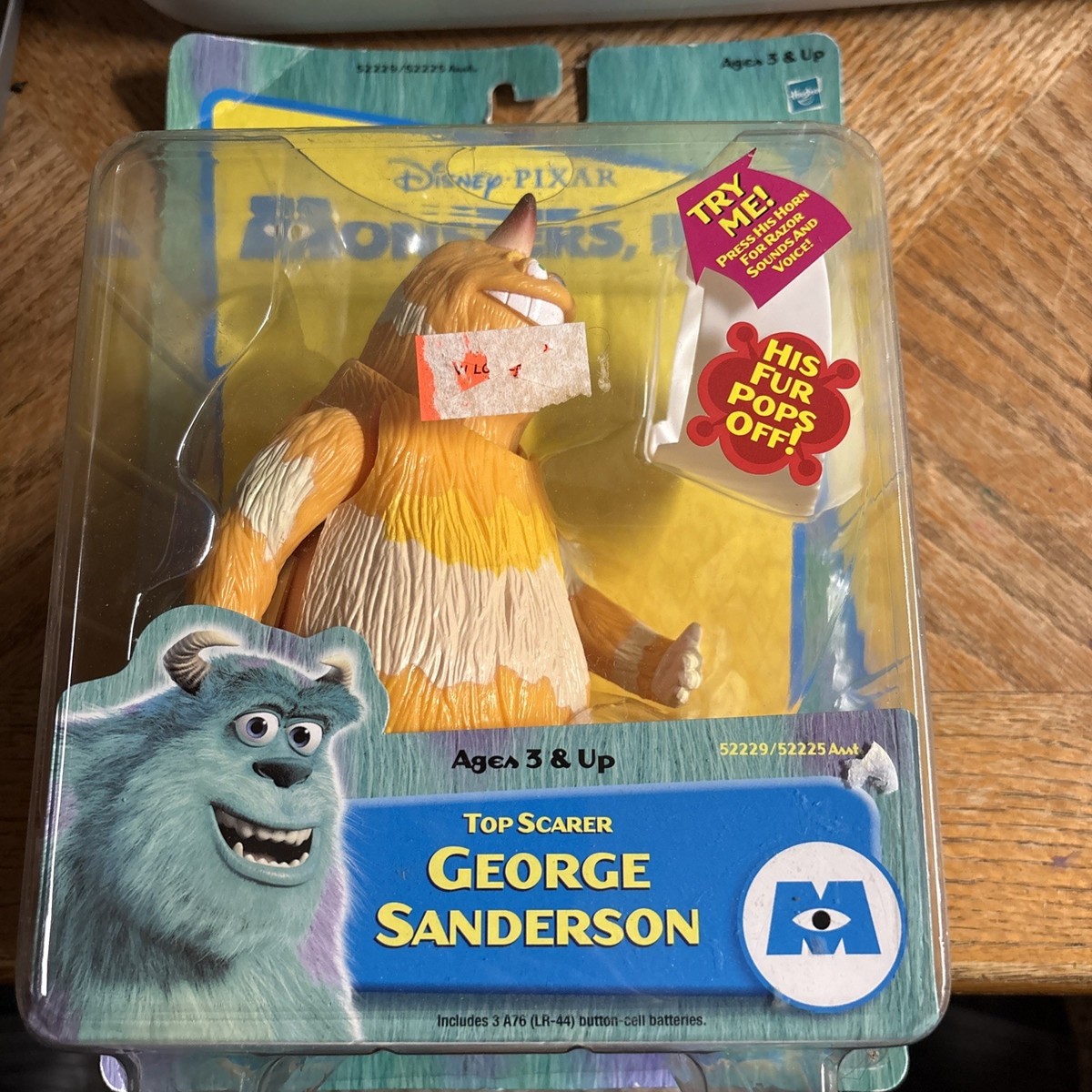 Hasbro Monsters Inc George Sanderson Disney Pixar 2001