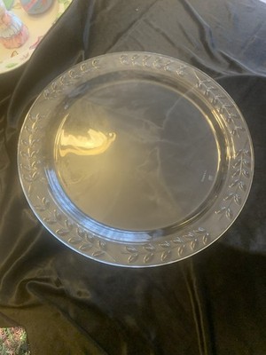 Tiffany & Co. Crystal - Leaf Vine Floral 12.5  Plate Josef Riedel