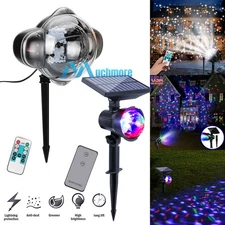 Christmas Projector Snowflake LED Moving Snowfall Laser Light Rainbow Projector