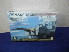 Takom 1/35 15CMSK C/28 Guns Battleship Bismarck Bb II / Stb II Turret Sealed NEW