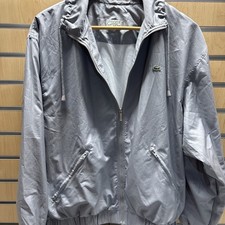 Lacoste Sport Vintage Unisex Gray Tracksuit Set, Size 38. US Med