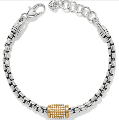 Brighton Brighton Meridian Solis Station Two-Tone Crystal Bracelet NWT $118