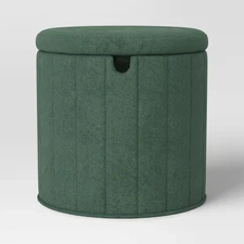 Folding Round Storage Ottoman - Room Essentials™, Green