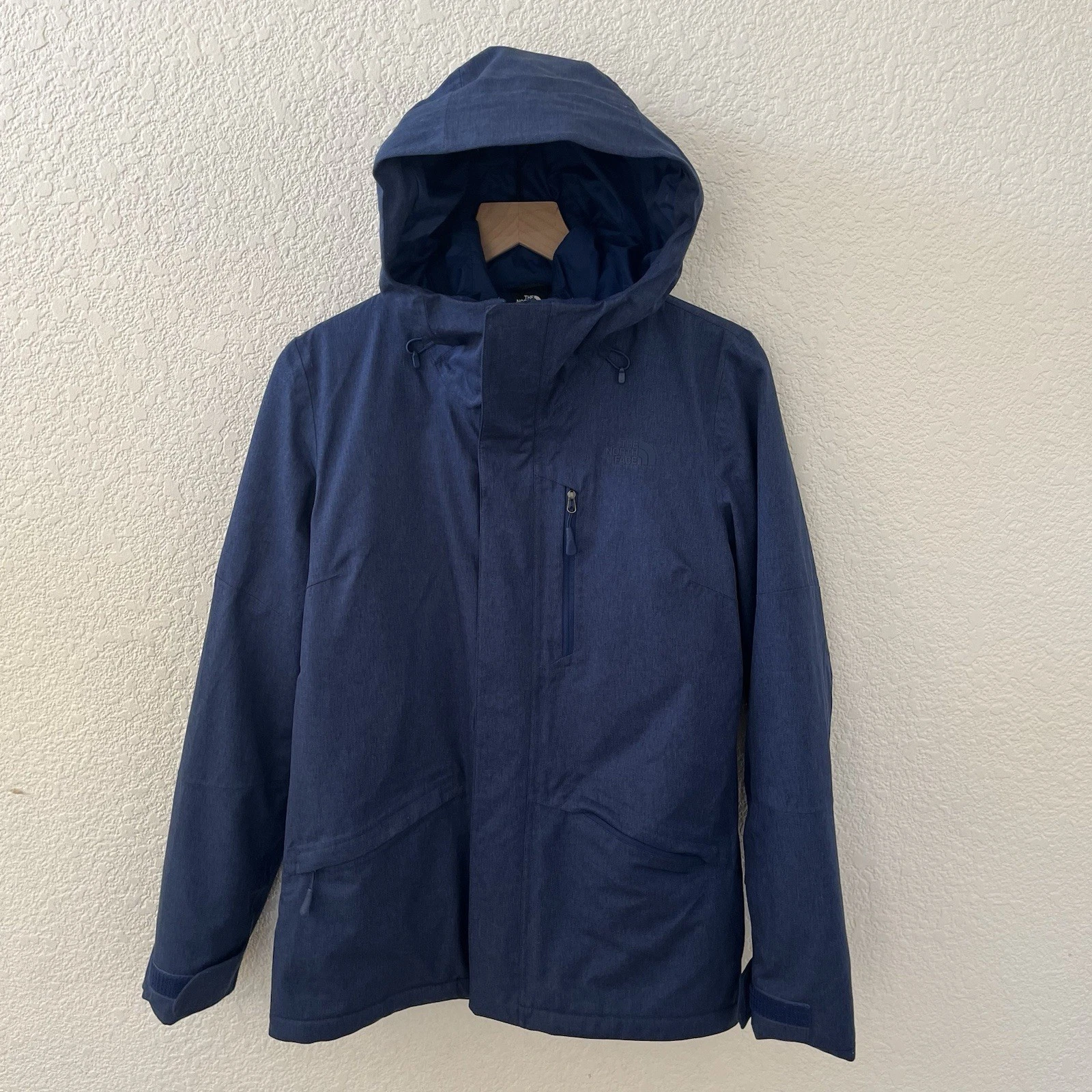 North Face Womens Small S Blue Thermoball Eco Triclimate Snow Jacket 3 In 1