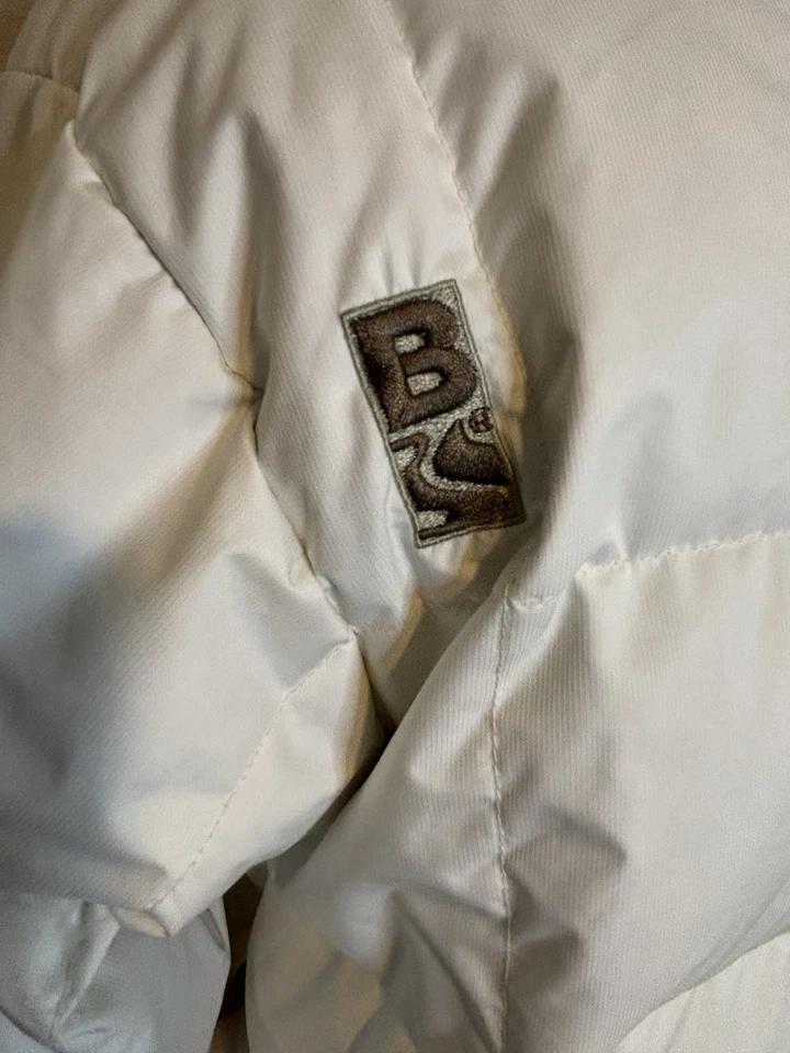 Chaqueta de snowboard/esquí para mujer Bonfire Down blanca grande invierno encuadernada en nieve Foto 4 de 4