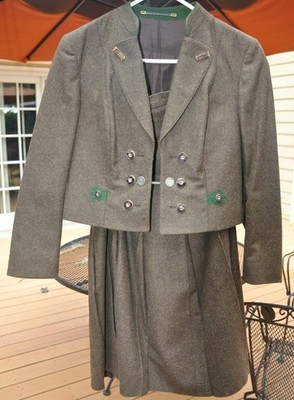 Julius Lang Trachten Traditional Loden jacket and skirt Size 42