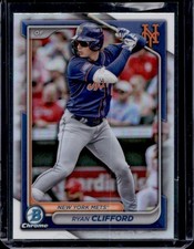2024 Bowman Draft Ryan Clifford Chrome Refractor #BDC-52 Mets