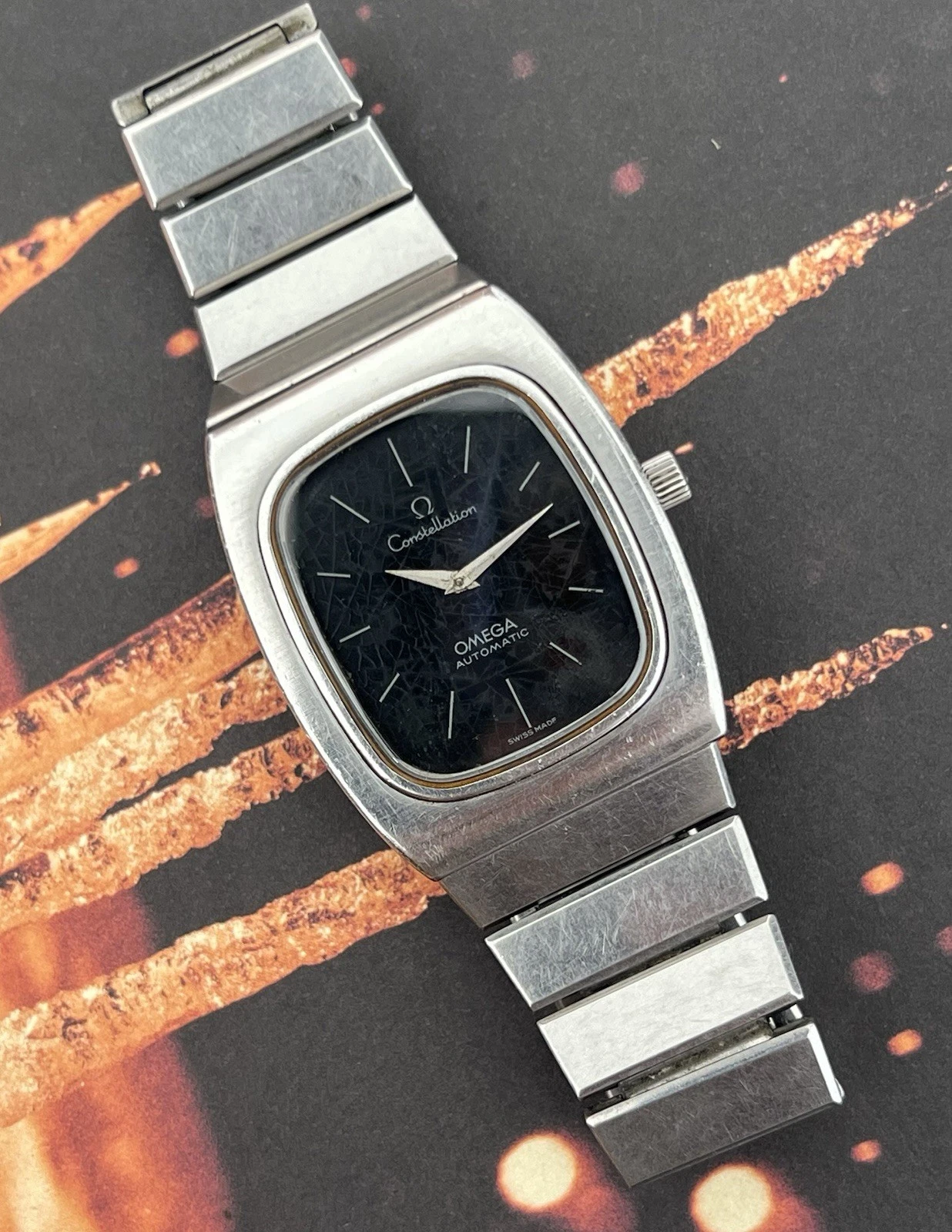 Omega — Vintage Omega Constellation 155.0022 integrated, Spider dial, automatic men's